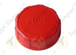 940 red plastic tank cap, threaded, passage diameter 32 mm with Fuel writing