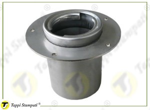 Internal bayonet filler neck passage diameter 40 mm with flange in stainless steel to screw, for flexible hose Ø 60 mm